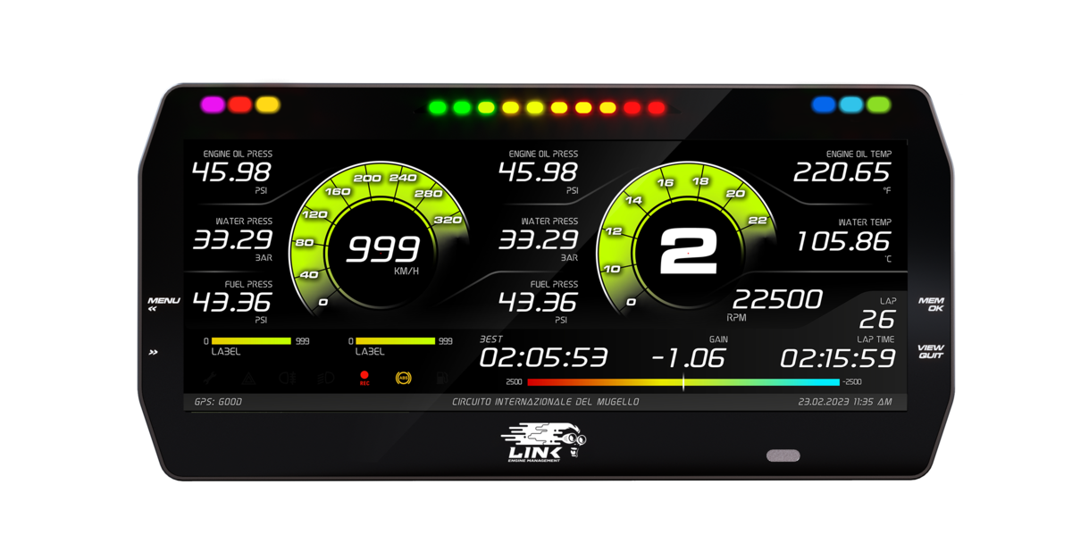 LINK AIM STRATA MXT 10 inch RACE COLOR DASH