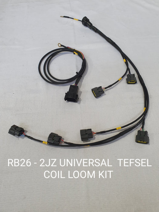 PREMIUM R35 coils UNIVERSAL 6cylinder Coil Pack Loom Kit