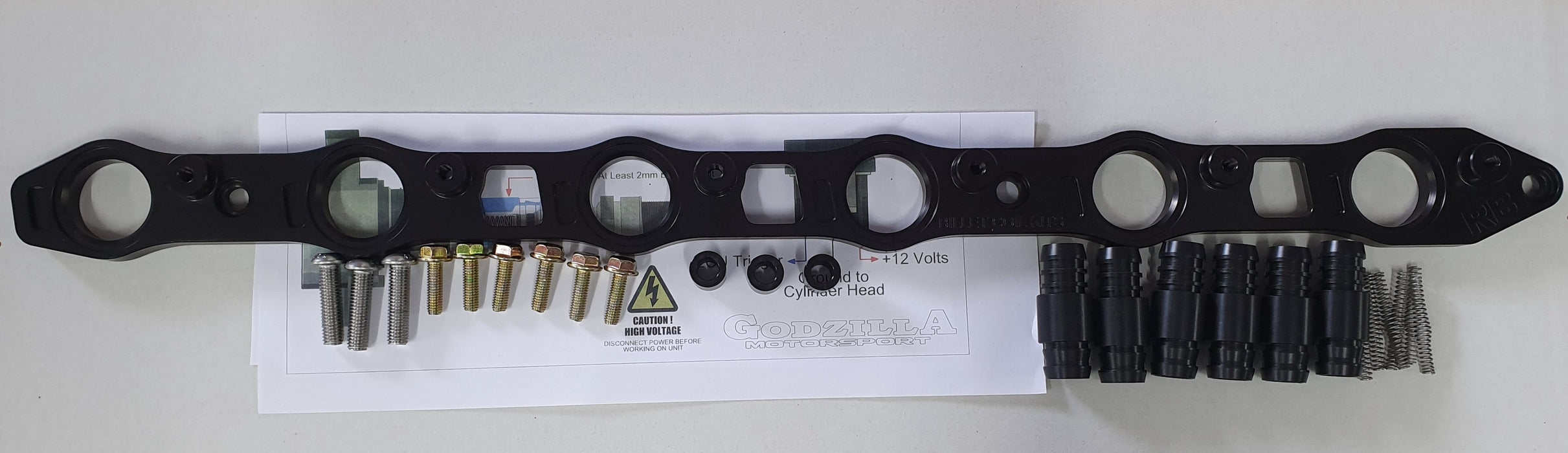 RB26-RB25 R35 Billet Coil Bracket kit with Custom short stalk & spring kit