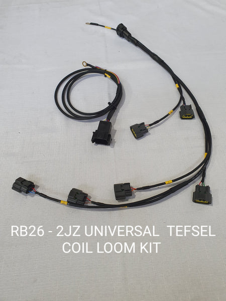 PREMIUM R35 coils  UNIVERSAL 6cylinder Coil Pack Loom Kit