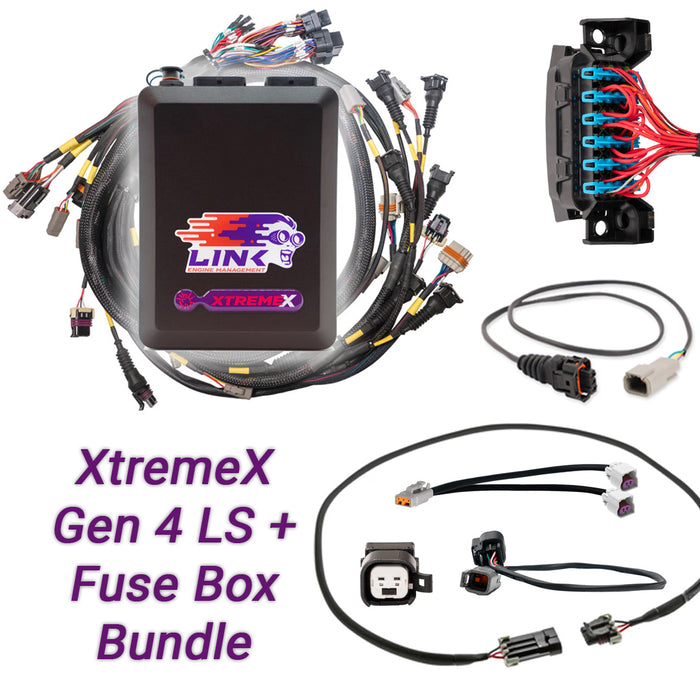 Gen4 LS Drive-By-Wire & Fuse Box Bundle: G4X XtremeX ECU + LS Engine Harness bundle 109-9025B