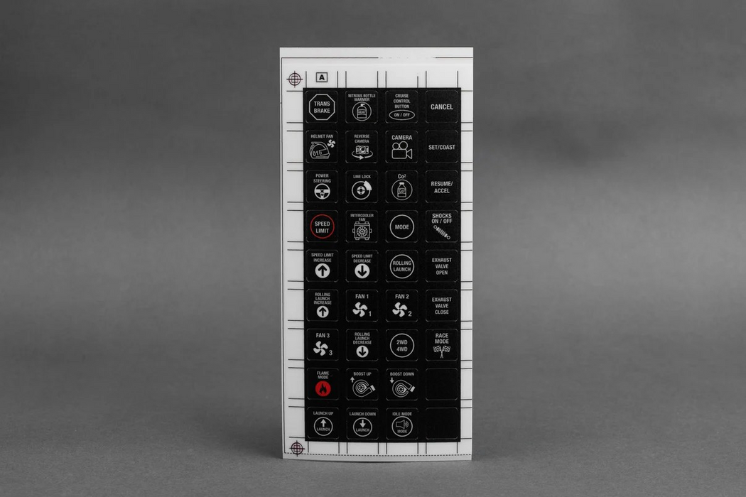 EMTRON 8 BUTTON CAN KEYPAD alternative sticker sheet